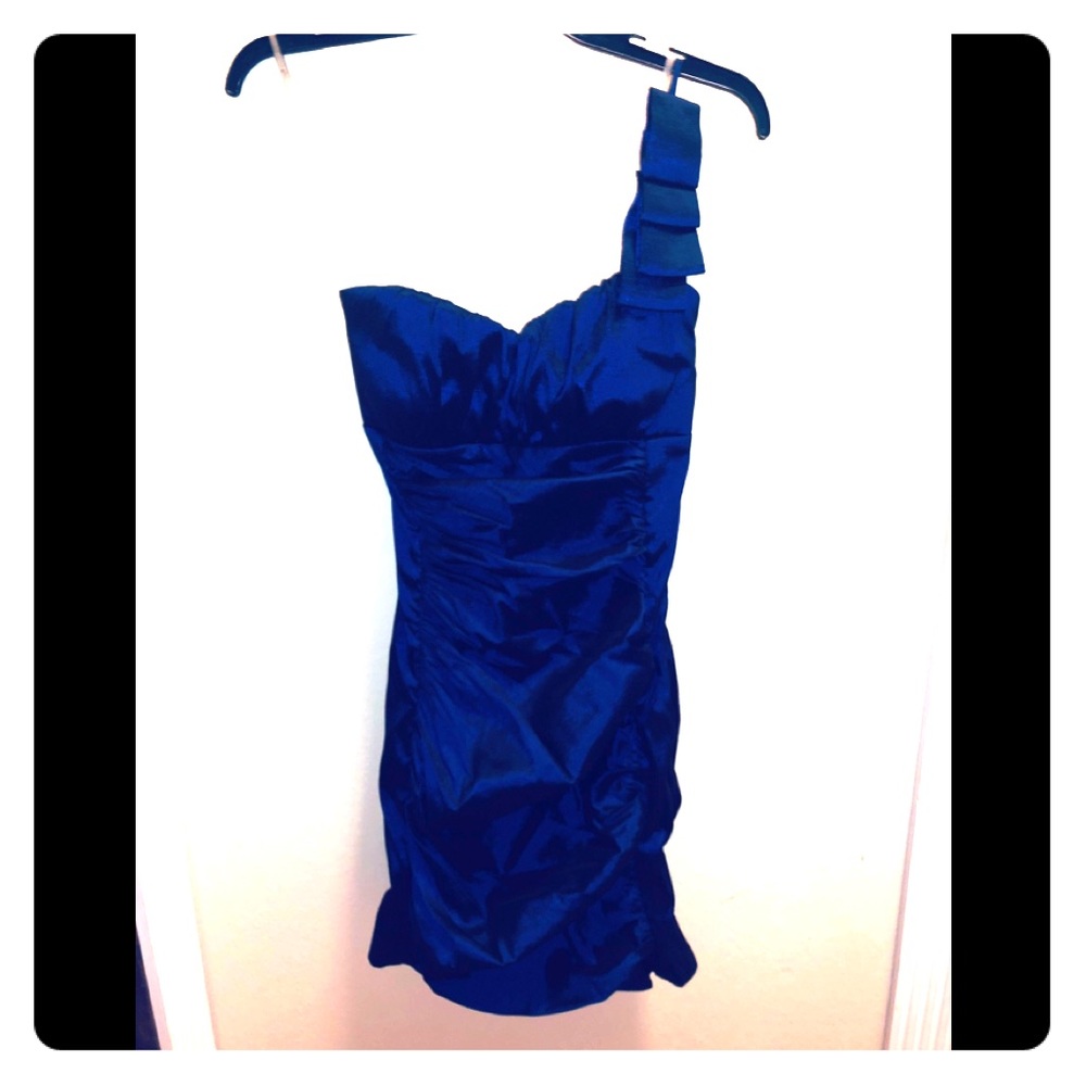 New Blue Dress, Gorgeous Deep Satin Blue!